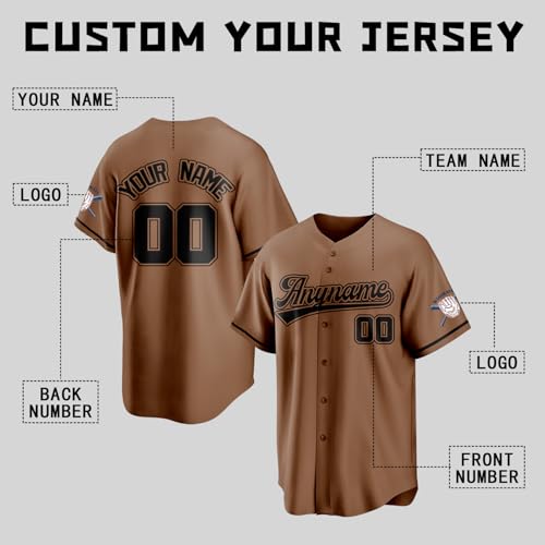 Custom Baseball Jersey Personalizado con Bordado o Impreso Nombre del Equipo, Número, Logo. Camiseta Uniforme Deportivo para Hombres, Mujeres y Jóvenes miniatura 3