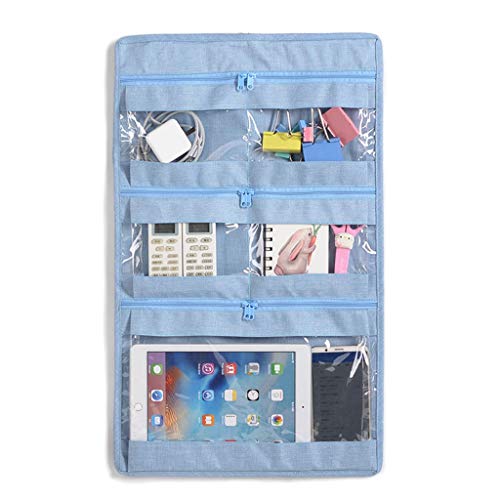 Bolsa de almacenamiento PRIDE S Dormitory Mesilla de noche de pared superior con litera y decoración de almacenamiento de pared (color: azul)