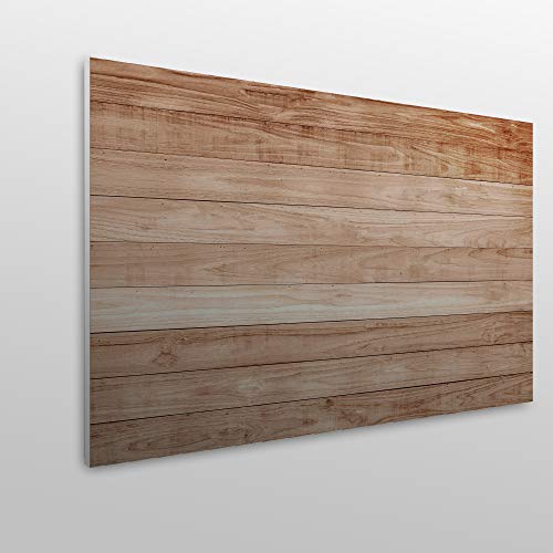 MEGADECOR Hoofdeinde voor bed, decoratief, economisch, van hout, horizontale planken, eiken helder, verschillende maten (200 cm x 60 cm) - Afbeelding 4