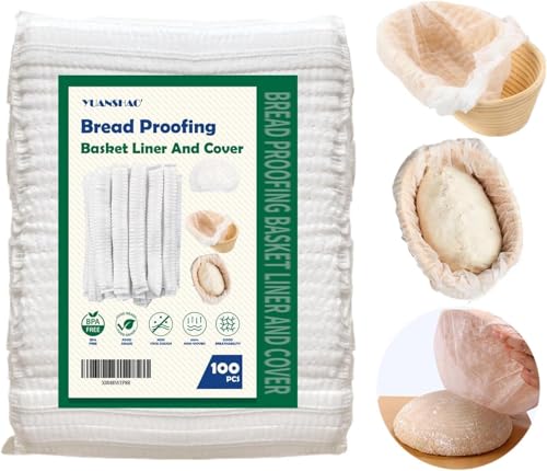 50 Gärkörbchen Vlies-Einlagen - Antihaft-Teigtuch für...