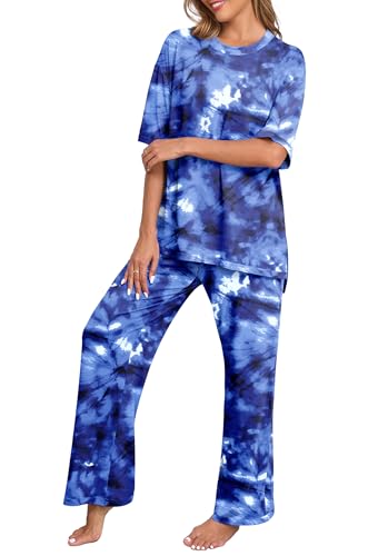 Image of PrinStory Pajamas for Women Soft Pjs Lounge Set S-4XL