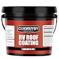 RV Roof Coating, Easy to Apply Solar Reflective Sealant, Quick Drying RV Roof Sealant, Trailer and Camper Roofs Leak Repair Liquid Waterproof Paint, 1 Gallon (White)