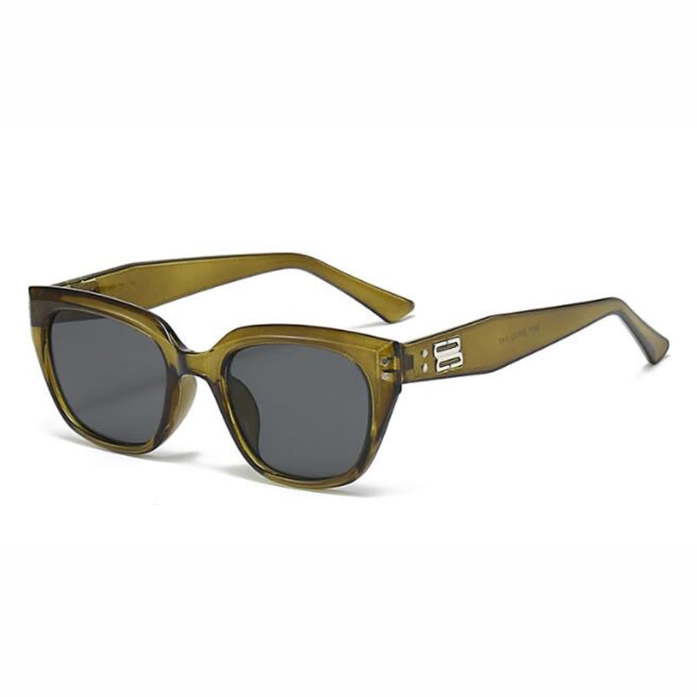 Large Frame Cat Eye Sunglasses Circular Hip-hop Sunglasses Toad UV Resistant Sunglasses