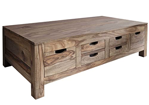 Table Basse 135x70cm - Bois Massif de Palissandre huilé - Nature Grey #43