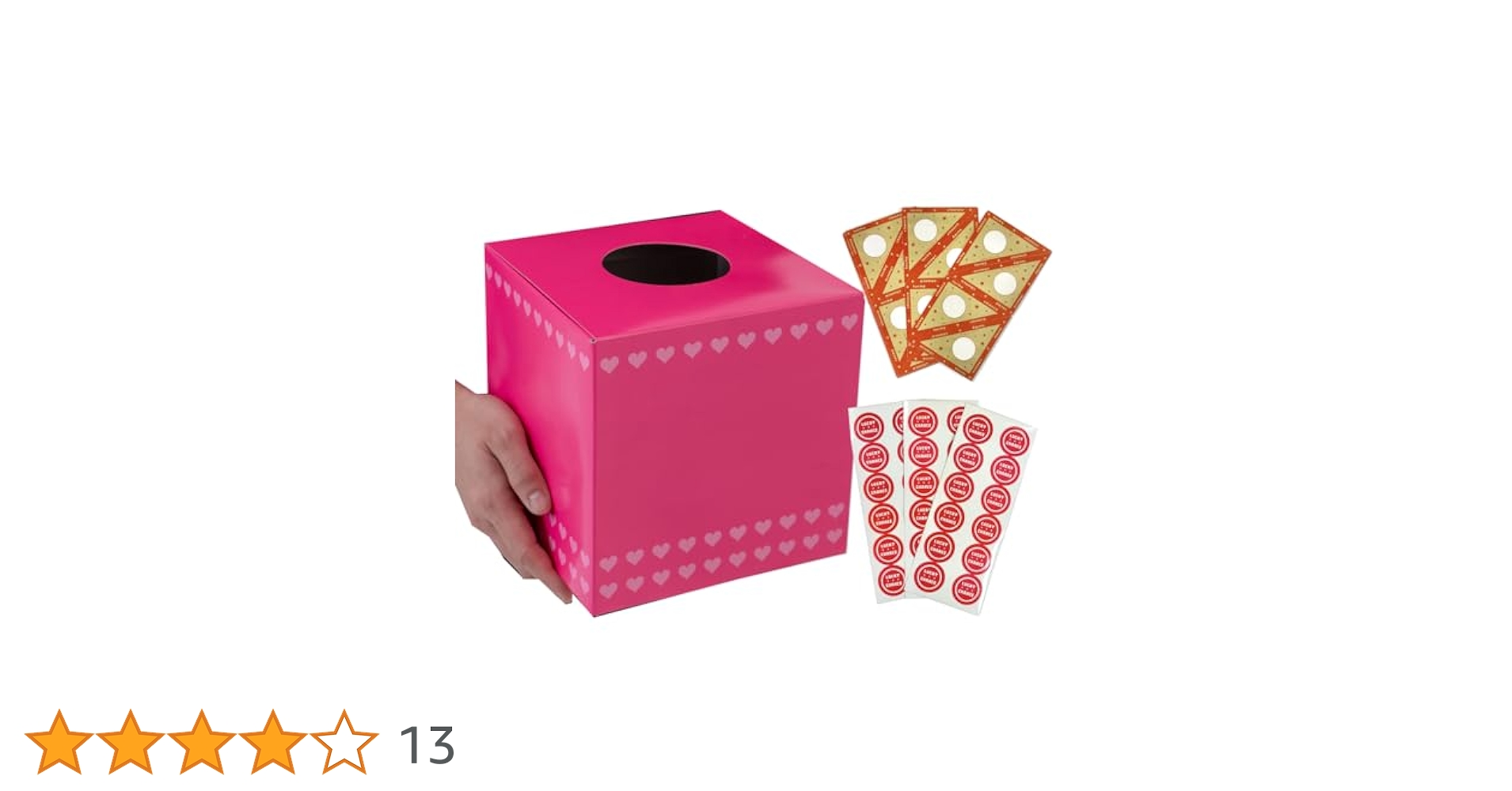 Amazon.co.jp: [ルカン] 072AM【 ピンクの抽選箱と金の三角くじ