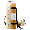 AGreenie® Premium Ecologische yogamat met tas,sport-, fitness-, gymmat van kurk en natuurlijk rubber, 4 mm, antislip, vrij van schadelijke stoffen, inclusief draagriem, massagebal en e-book