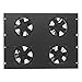 Lowell FW4-7T 7U Whisper Fan Panel, Thermo-Cord, 4 Fans