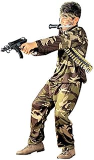 Widmann Special Force tunika spodnie, pasek, opaska na czoło, kostium 597, wielokolorowe, S (5-7 lat) (128 cm)