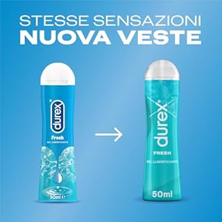 Durex Gel Fresh Lubrificante Intimo a Base D’Acqua, Effetto Fresco, 50 ml