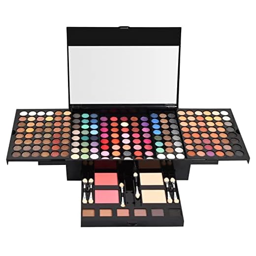 Paleta de Sombras de Ojos, Paletas Maquillaje Ojos Profesional Brillantes Mate, Eyeshadow Palette Makeup Estuche Maquillaje - 194 Colores