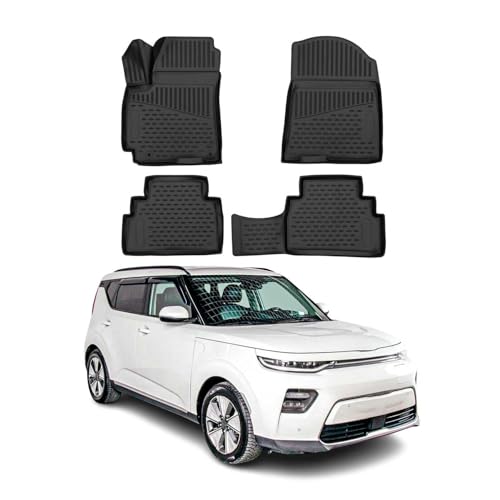 Tapis de Sol Kia Soul III 2020-2026 en Caoutchouc TPE Noir Sur Mesure
