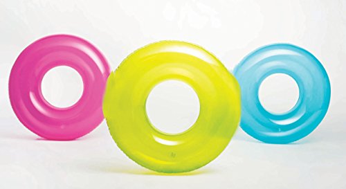 HomeEasykado - Bouée gonflable transparente fluo coloris aléatoire Cover