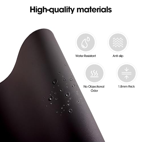 Fenge Desk Pad Mat, Alfombrilla Goma Espuma Reversible 23.6x13.8 in miniatura 3