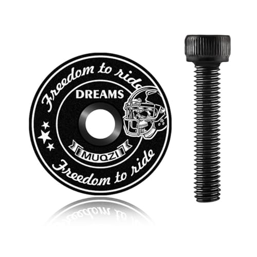 WUSJCOF Tapón Horquilla, Tapa Potencia, Arañas Ahead MTB Cabeza, Diseño ligero de carbono, Incluye tornillo de aluminio, Compatible con bicicletas de carretera, ciclocross, gravel y montaña (1 1/8’’)