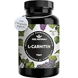 L-Carnitin 120 Kapseln - L-Carnitin-Tartrat in Premium Qualität – hochdosiert - vegan & ohne Zusätze - in Deutschland entwickelt & laborgeprüft