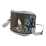 Bird Carrier, Lovebirds Outdoor Pouch, Breathable Cockatiel Bag, Macaw Travel Case, Budgies Transport Kit, Parrot Safety Cage, Pet Travel Gear for Small Birds with Comfortable