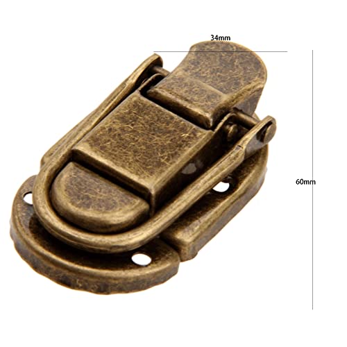 Fermoir boucle pour sécuriser les coffres de rangement et boîtes rétro - 5