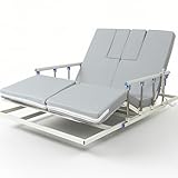 [CONFIGURATION FONCTIONNELLE]Ce lit électrique multifonctionnel se contrôle facilement via une télécommande pour relever le dos, l'incliner partiellement, lever et abaisser les jambes, et se retourner latéralement. Des barrières de sécurité ont également été ajoutées pour plus de sécurité. Le lit peut également faciliter le shampoing, la miction, la défécation et les repas, ce qui le rend plus pratique dans diverses situations de soins.