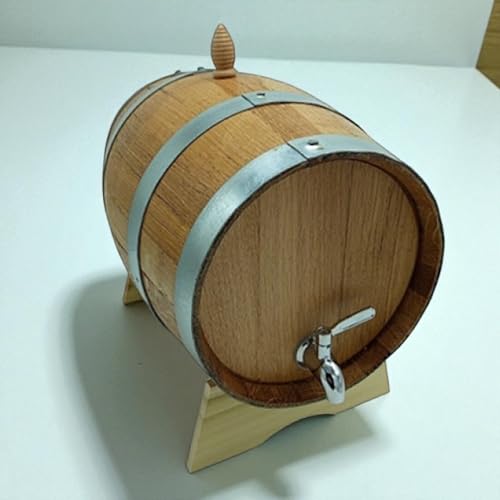 Barril de roble de 10 litros con grifo de acero