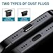 USB C Dust Plug, USB C Port Plug Cover Compatible with iPhone 17, Ari,17 Pro,17 Pro Max, iPhone 16/15 (Pro, Plus, Pro Max) Galaxy S24–S8, iPad & Type-C Devices Charging Port Protector Dust Cover