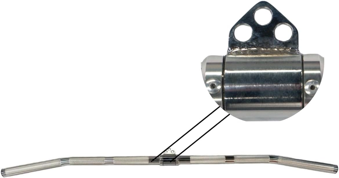 Gronk Fitness Aluminum LAT Pull Down Bar | Perfect LAT Pull Down Attachment for Home Gym | Revolving Attachment | Light Weight for Easy Change | 48 inches