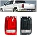 DHYLOHEK Auto Parts Tail Light Assembly Rear Signal Light Brake Lamp Reversing Light,Compatible for VW Amarok UTE Pickup 2010-2018(Black Shell-Right)