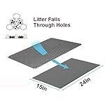 Bull-o Cat Litter Mat Litter Trapper Size 24” X 15”, Honeycomb Double-Layer Design Waterproof Urine Proof Material, 2-Layer Sifting Easy Clean Scatter Control - Image 5