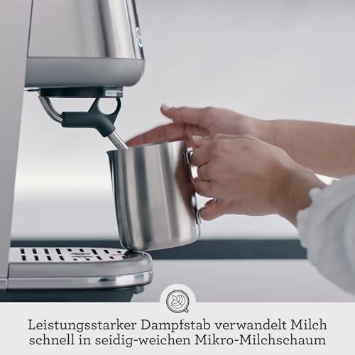 Foto von Sage - The Bambino - Kompakte Kaffeemaschine mit automatischem Milchaufschäumer - Gebürsteter Edelstahl