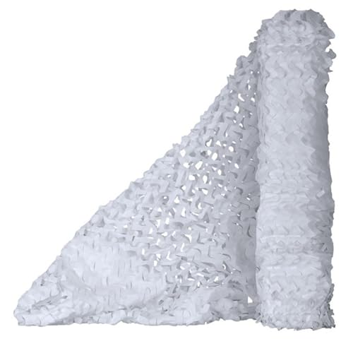 Red Camuflaje,3x6m Red De Camuflaje Malla De Protección,Parasol De Camuflaje Blanco para Exteriores,para El Hogar,Caza,Jardín,Camping,Decoración De Fiesta con Pantalla Solar