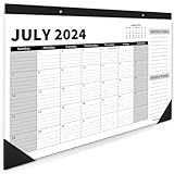 Sproutbrite 18 Month Calendar - 17' x 11.5' Medium Size Desk Calendar 2025-2026, Desktop Monthly Planner with To-Do List and Notes, Home, Office Desk Calendar (1 Pack, Jan 2025) (July 2024)