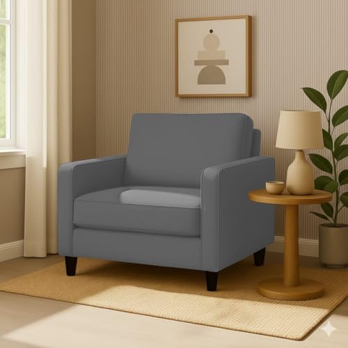 Image of The MM Furniture store Premium Fabric Sofa - Ash (1 Seater)