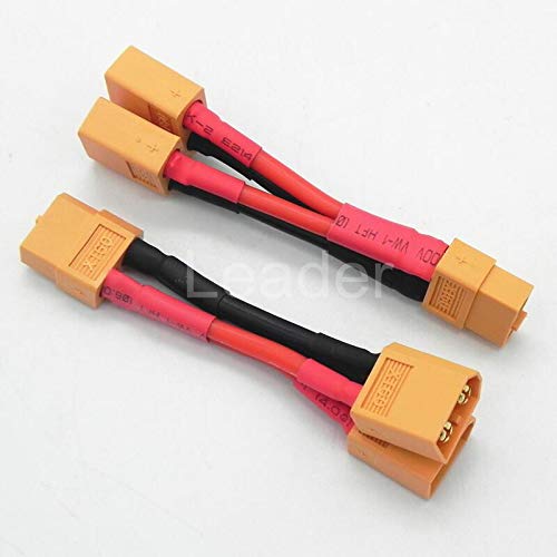 Gimax 20 Pcs/Lot XT90 Parallel Battery Connectors Adaptor Cable Extension Y Splitter For Parallel Battery Connection ZD0192