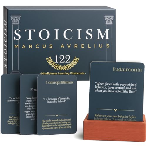 Daily Stoic Quotes with Explanations - Marcus Aurelius Stoicism Cards