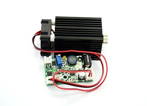 2W 450nm 2000mw Focusable Blue Laser Dot Diode Module w/TTL 12V Cutting + Adapter