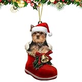 Jlobnyiun para árbol de Navidad para perros, de calcetín de dibujos animados | Hermosos accesorios decorativos para coches, puertas, techos, estantes y árboles de Navidad