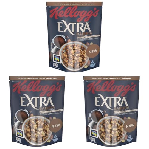 Kellogg's Extra Barista sabor Café y Chocolate 350g (Paquete de 3)