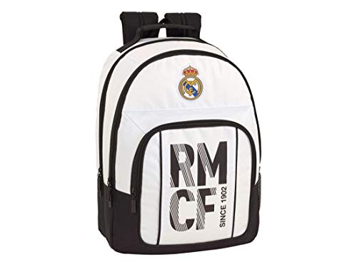 Real Madrid CF Equipaje para niños Mochila Grande Doble Adaptable a Carro,...