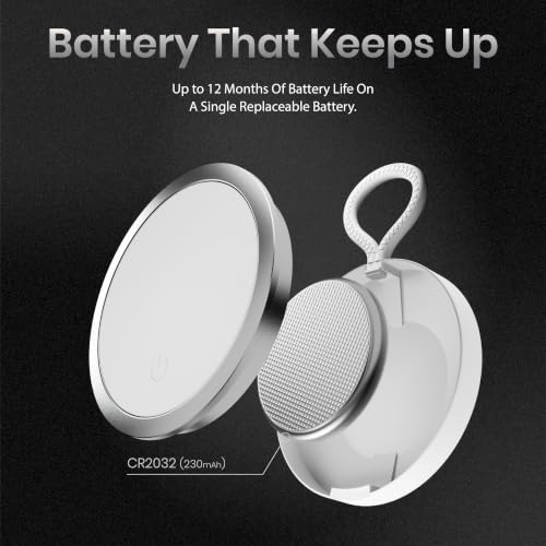 Image of CASEGEAR Atlas Smart Tag (Pack of 6) | Compatible with Apple Find My & Google Find Hub Bluetooth Tracker | Suitable for Keys, Wallet, Luggage, Bags & Pets | Left Behind Alert | Item Finder | White