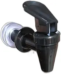 Torneira Extra Longa com Alavanca Superior Ideal para Filtros e Bebedouros de Água (PRETA)