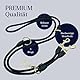Hundeleine 3m VELVETIER® verstellbar für große & mittelgroße Hunde | Paracord Führleine | Nylon Doppelleine mit 2 Karabiner (Midnight (Schwarz), 3 m x 1.1cm)