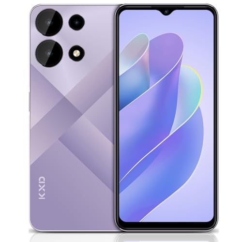 KXD A10 Unlock Android Phone | 6.6-Inch Screen Unlocked Cell Phone | 4500 mAh Battery | 12/128GB with 256GB Extend Memory | Smartphone | 13 MP + 8MP Main/Front Camera | US Version | Purple