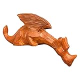Artesanía de resina para interiores, decoración artística de dinosaurio, adornos de resina de dinosaurio, adorno de Navidad (marrón, talla única)