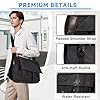Kasgo Messenger Bags for Men, Water-Resistant Canvas Laptop Satchel 17 inch Vintage Mens Shoulder Bag Briefcase with Padded Shoulder Strap and Luggage Sleeve #4