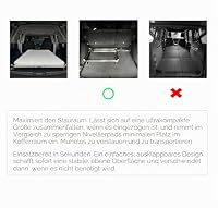 DABH4ND Kofferraum-Ebener: Universales Verstellbares Matratzen-System Für SUV & Kombis, Ausziehbar & Skalierbar, Z.B. Für Ford Bronco 4Türer 2021-2025 – Ansicht 6