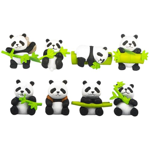 Imanes de panda para casillero, 8 bonitos imanes para lavavajillas, imanes de refrigerador, decoraciones artesanales para marcos de almacenamiento, pizarras blancas y lavavajillas