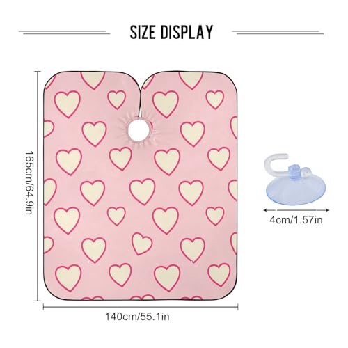 Capa impermeable profesional para cortar cabello con cierre ajustable miniatura 3