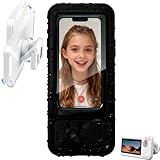 Yrcasu Shower Phone Holder with Wireless Bluetooth Speaker, Shower Phone Holder Waterproof Whith 360° Rotation Shower Phone Case, Angle Adjustable, Enhanced Sound Quality (Black)