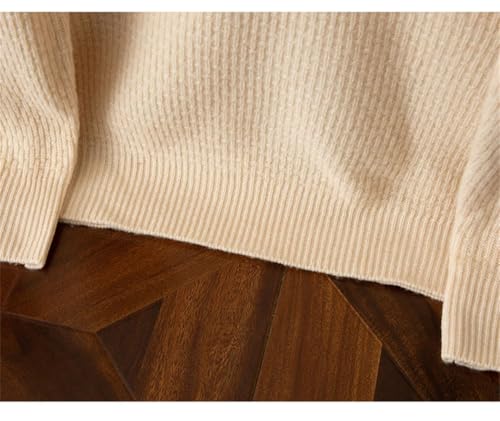 Men's Mock Collar Bamboo Texture Wool Pullover Sweater Comfortable Everyday Wear Top4