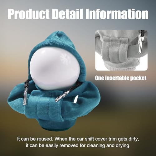 image for Ziciner Car Gear Shift Knob Cover, Fashionable Sweater Design Shift Kn
