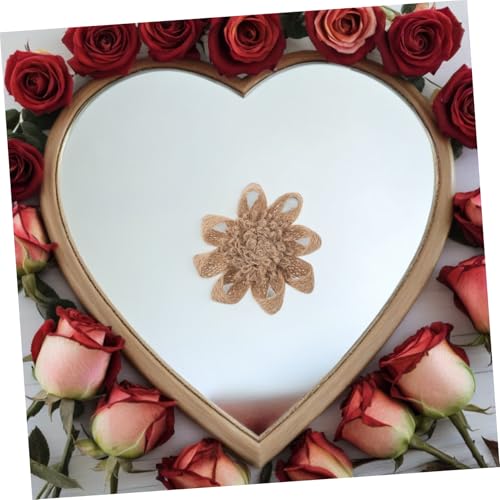 Flores de arpillera de textura natural para complementos y alta bisutería 6